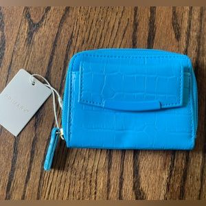 Primary sky blue leather wallet